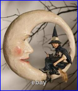 Bethany Lowe Witch On Moon Collectible Halloween Decoration TG9807