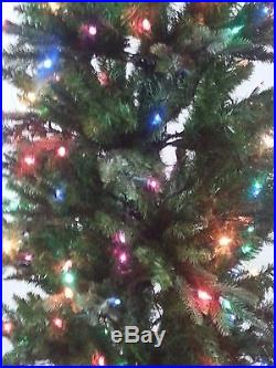 Bethlehem Lights 6.5' Slim Frasier Christmas Tree Prelit Multi Lights FREE Angel