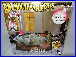 Big Mouth Bass Gemmy 6.5ft Animatronic Lighted Musical Fish Christmas Inflatable