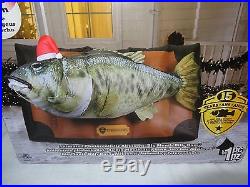 Big Mouth Bass Gemmy 6.5ft Animatronic Lighted Musical Fish Christmas Inflatable