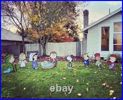 Big yard Signs- Nativity peanuts Holiday lawn signs 9pcs