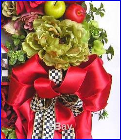 Bird House Wreath, Summer Wrath, Bird Wreath, Apple Wreath, Fruit Wreath