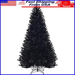 Black 7.5ft Christmas Tree Indoor Outdoor Holiday Decoration Stable Metal Stand
