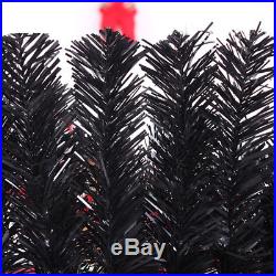 Black Artificial Christmas Tree Holiday Indoor Plastic Stand Base Xmas Home New