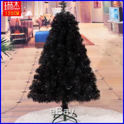 Black Artificial Christmas Tree Holiday Indoor Plastic Stand Base Xmas Home New