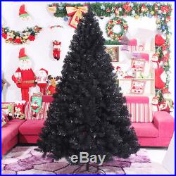 Black Christmas Tree Xmas Undecorated 3 4 5 6 7 8 ft Holiday Unlighted Artifial