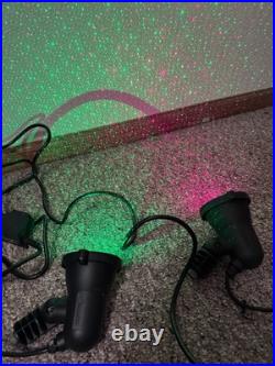 Blisslights Spright Staked Xmas Laser Beam Lights + Xmas Projection Light Lot