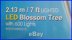 Blossom Tree with 600 LED Lights, 7ft/2.13m. Indoor/outdoor use