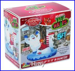 Blow-Up Inflatable Rudolph Christmas Tree Wrap with Built-In LED Lights Holiday
