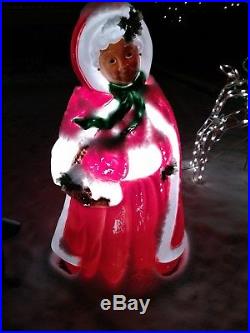 Blow mold outdoor rare vintage MRS CLUAS Christmas decoration