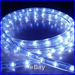 Blue Led Rope Light Outdoor Lights Chasing Static Christmas Xmas Gardens Homes