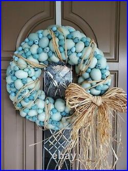 Blue Toned 18 Easter Egg Wreath