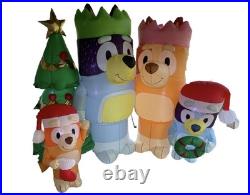 Bluey Heeler Family Holiday Inflatable Christmas Yard Decor 8′- Christmas Party