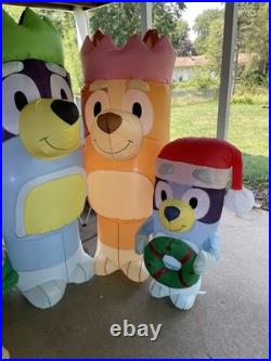 Bluey Heeler Family Holiday Inflatable Christmas Yard Decor 8'- Christmas Party
