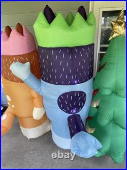 Bluey Heeler Family Holiday Inflatable Christmas Yard Decor 8'- Christmas Party