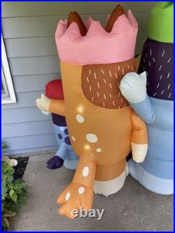 Bluey Heeler Family Holiday Inflatable Christmas Yard Decor 8'- Christmas Party