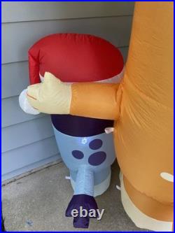 Bluey Heeler Family Holiday Inflatable Christmas Yard Decor 8'- Christmas Party