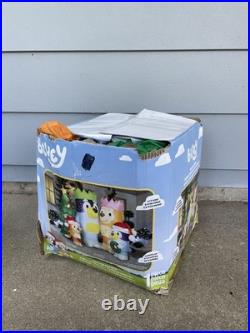 Bluey Heeler Family Holiday Inflatable Christmas Yard Decor 8'- Christmas Party
