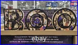 Boo Halloween Light-Up Wood Mantel Letters