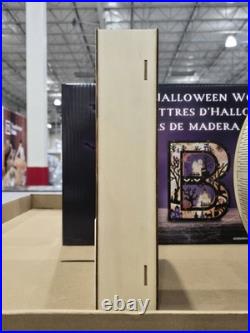 Boo Halloween Light-Up Wood Mantel Letters