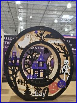 Boo Halloween Light-Up Wood Mantel Letters