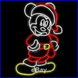 Both Disney Mickey And Minnie Led Neon Christmas Light Figures Brand New
