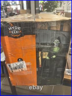 Box Damage- Hyde and Eek! 8' Light Up Sound Reaper Animatronic Halloween Decor