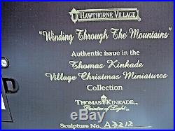 Boxed Unused Condition ` Thomas Kinkade Diorama His Village `christmas Minatures