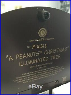 Bradford Exchange A Peanuts Christmas Illuminated Tree NIB