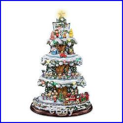 Bradford Exchange A Peanuts Christmas Tabletop Christmas Tree with Lights Sound