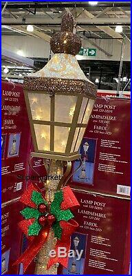 Brand New 6ft Christmas Gold Lamp Post Outdoor/indoor 120 Led Fast Uk Seller