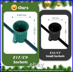 Brightever Commercial 500 FT C9 Green Christmas LED Light String E17 Sockets Brightever Commercial 500 FT C9 Green Christmas LED Light String E17 Sockets