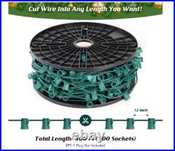 Brightever Commercial 500 FT C9 Green Christmas LED Light String E17 Sockets Brightever Commercial 500 FT C9 Green Christmas LED Light String E17 Sockets