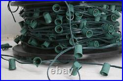 Brightown Green Black Commercial 500 FT C9 Christmas Light Sockets Set Spool