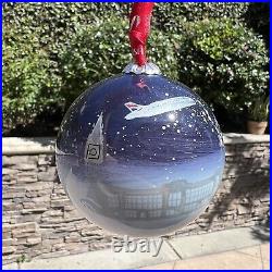 British Airways First Class Hand Painted Glass 2023 Christmas Bauble