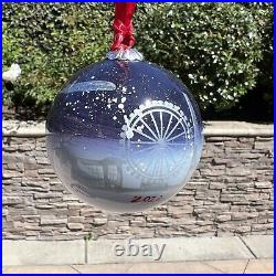 British Airways First Class Hand Painted Glass 2023 Christmas Bauble