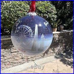 British Airways First Class Hand Painted Glass 2023 Christmas Bauble