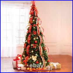 BrylaneHome 6 Ft Fully Decorated Pre-Lit Pop-Up Christmas Tree