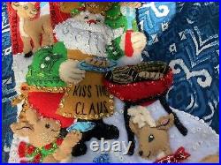 Bucilla Christmas Stocking Finished