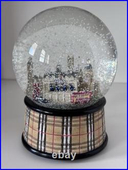 Burberry Tartan Plaid Iconic Designer London Snow Globe Vintage immaculate Condi