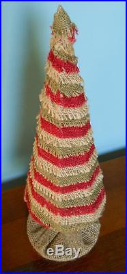 Burlap Table Top Christmas Tree Decoration Xmas Fireplace Mantle Gift Holiday