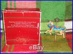 CARLTON CARDS CHRISTMAS GO ROUND CAROUSEL HORSE CHRISTMAS ORNAMENT IN BOX 1999