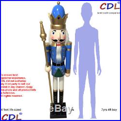 CDL 48/4FT life-size large giant Christmas wooden nutcracker king / soldier