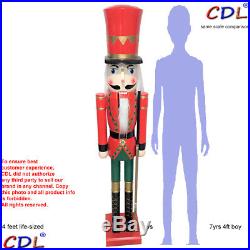 CDL 48/4feet life-size large tall giant red wooden Xmas nutcracker soldier K05