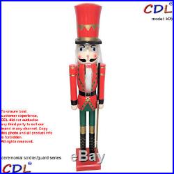 CDL 48/4feet life-size large tall giant red wooden Xmas nutcracker soldier K05