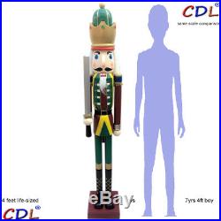 CDL 4/5/6ft life size large/giant/huge wooden Christmas nutcrackers King/Soldier