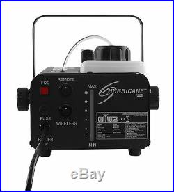 CHAUVET Hurricane H1200 Fog/Smoke Machine + FC-W Wireless Remote + FJU Fog Fluid