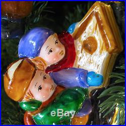 CHILDREN WITH THE BIRDHOUSE Glass Christmas Ornament MOSTOWSKI KOMOZJA NIB