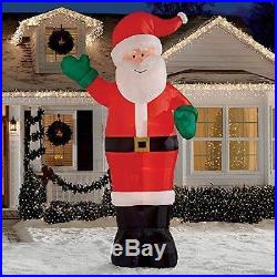 CHRISTMAS Airblown INFLATABLE 12' Giant Santa Claus and 12' Snowman by Gemmy