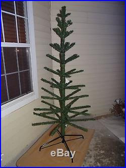 CHRISTMAS FEATHER TREE 6 1/2 FT FOOT NON-LIT UNLIT NEW TAGS ARTIFICIAL HOLIDAY